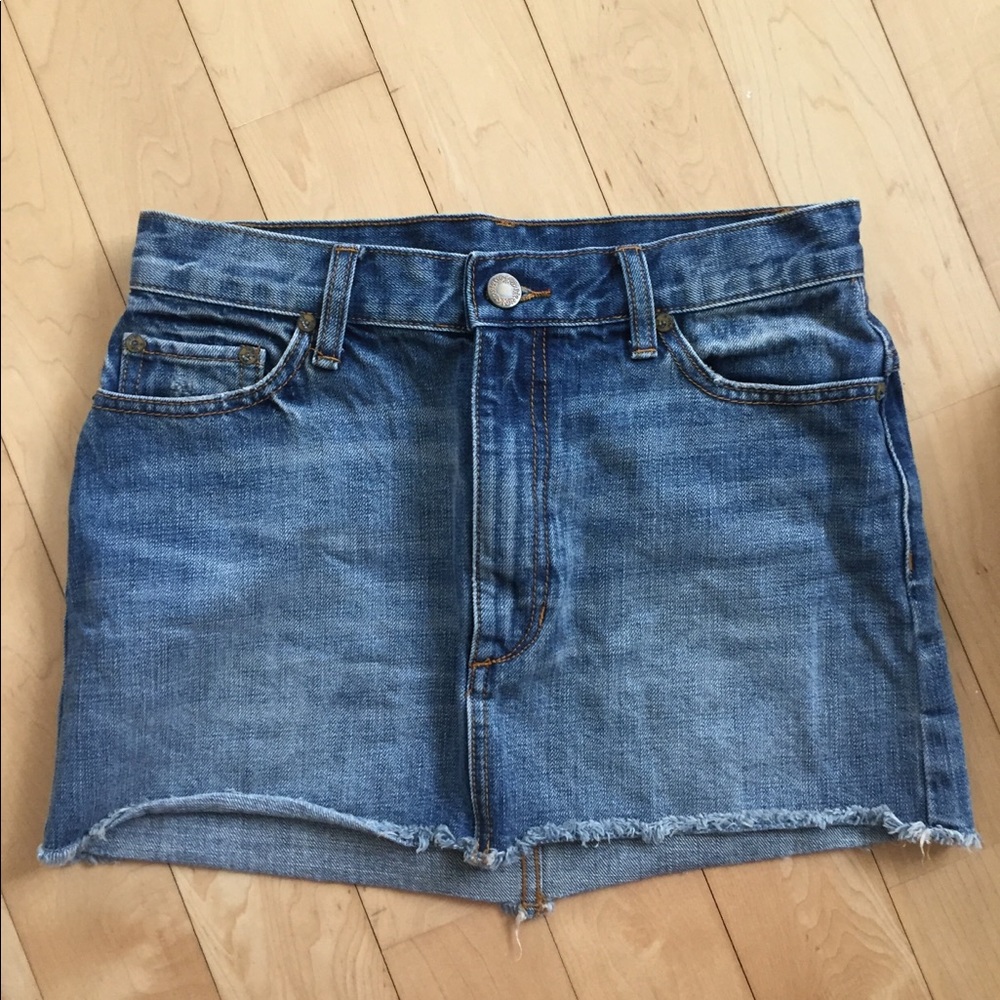 Free people jean skirt